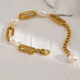 LINK FRESHWATER PEARL BRACELET